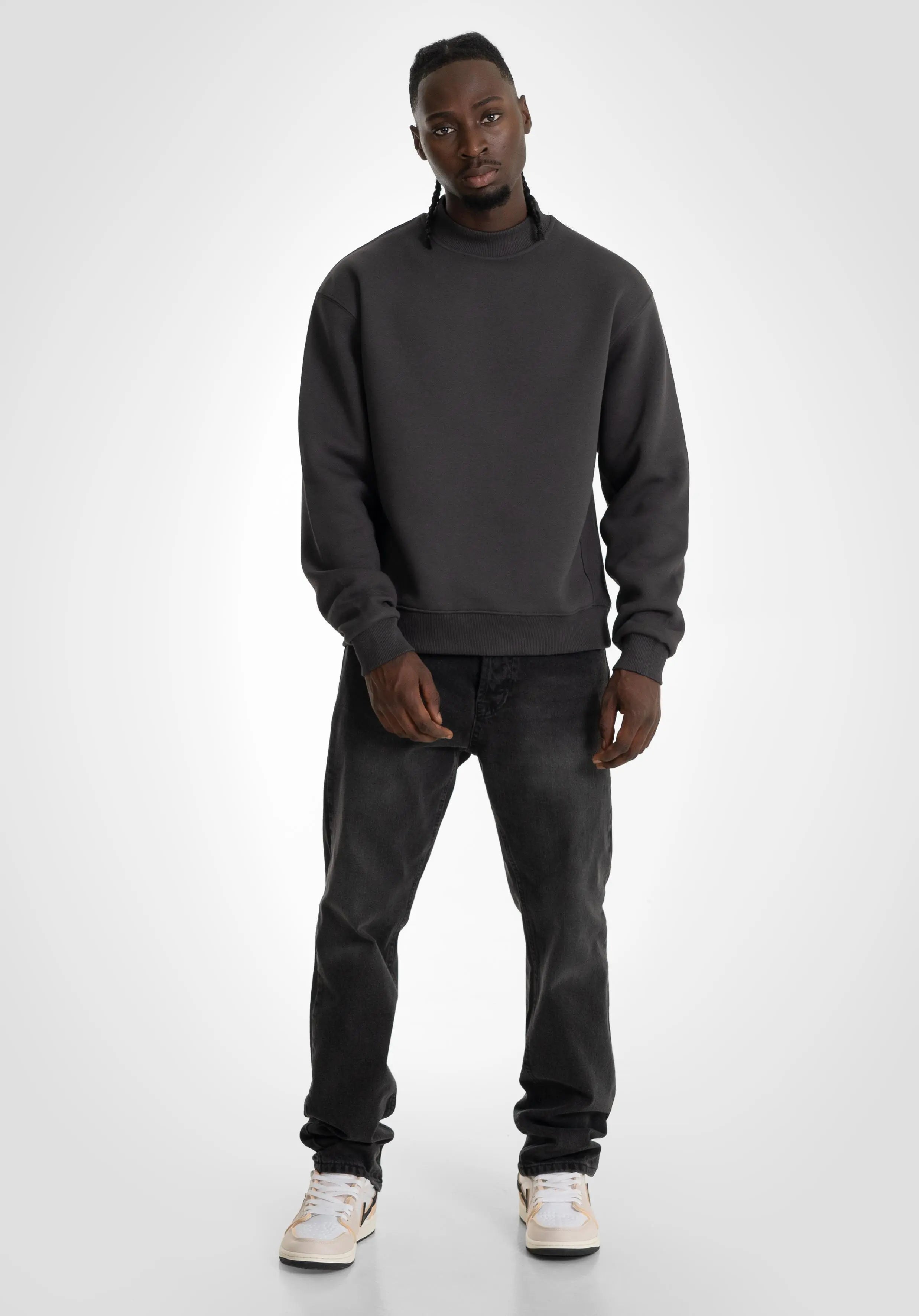 Oversize Sweater - Slate Grey Straight Outta Cotton