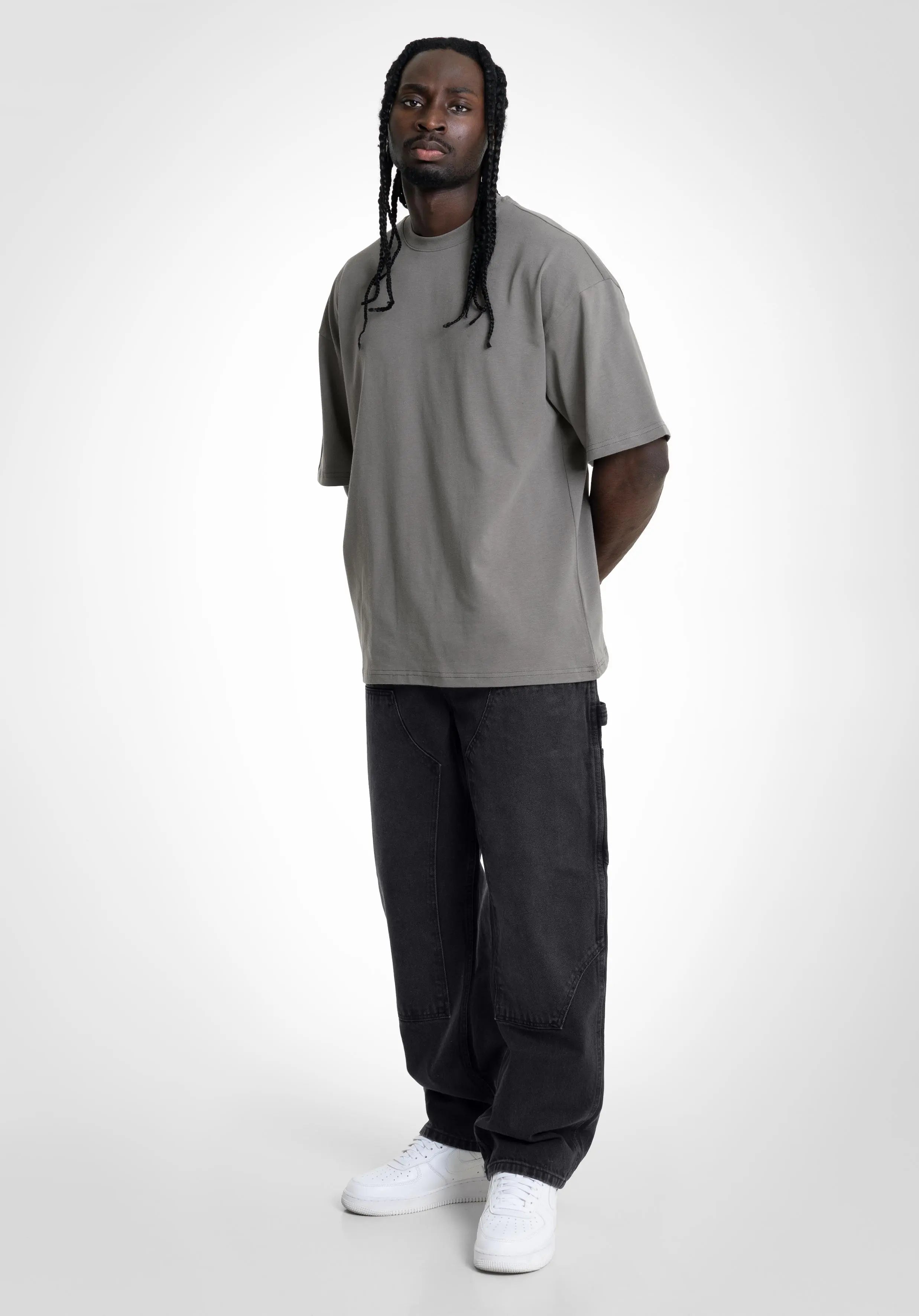 Patch Baggy Denim - Washed-Black straight-outta-cotton.com