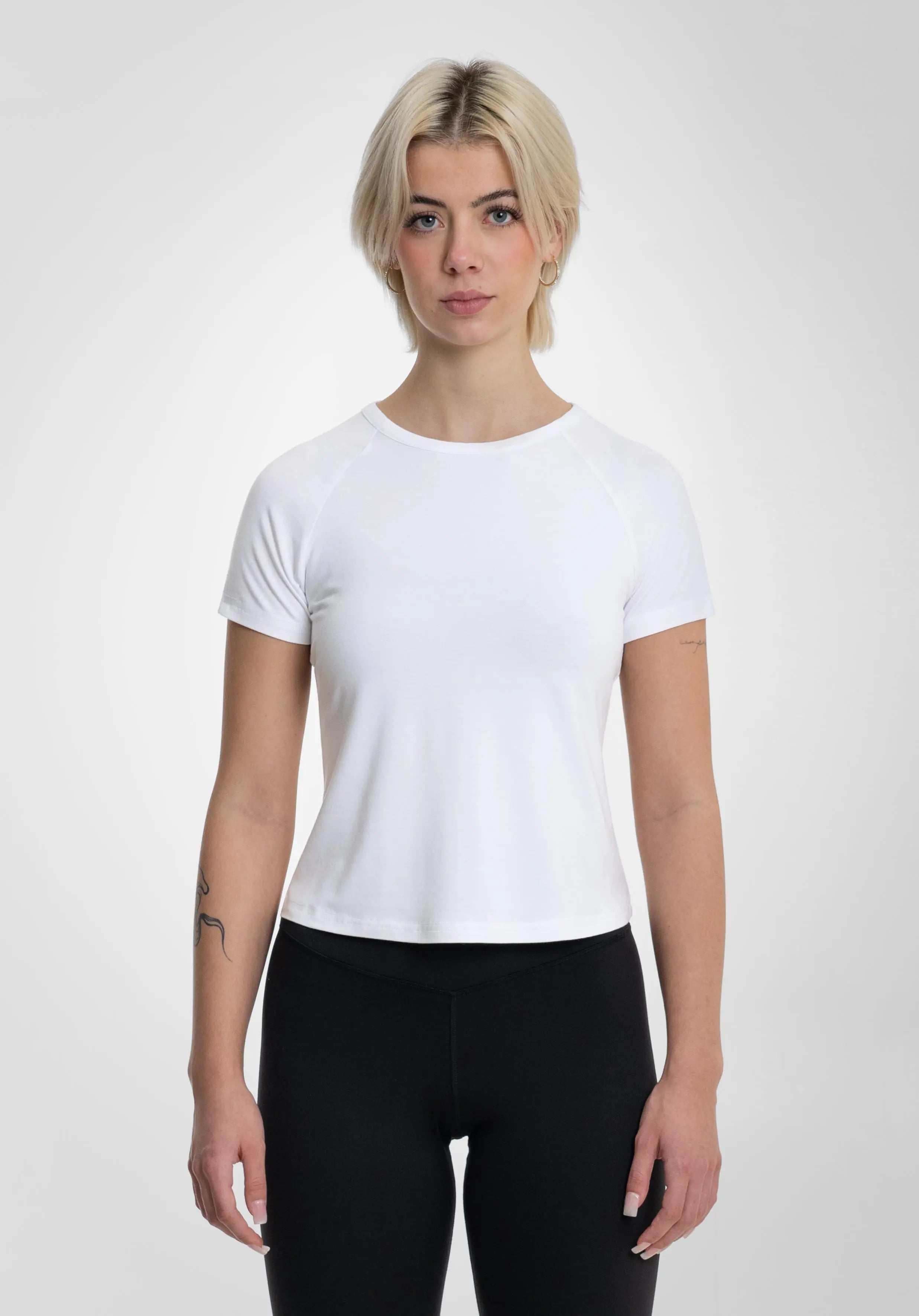 Women Basic T-Shirt - White straight-outta-cotton.com