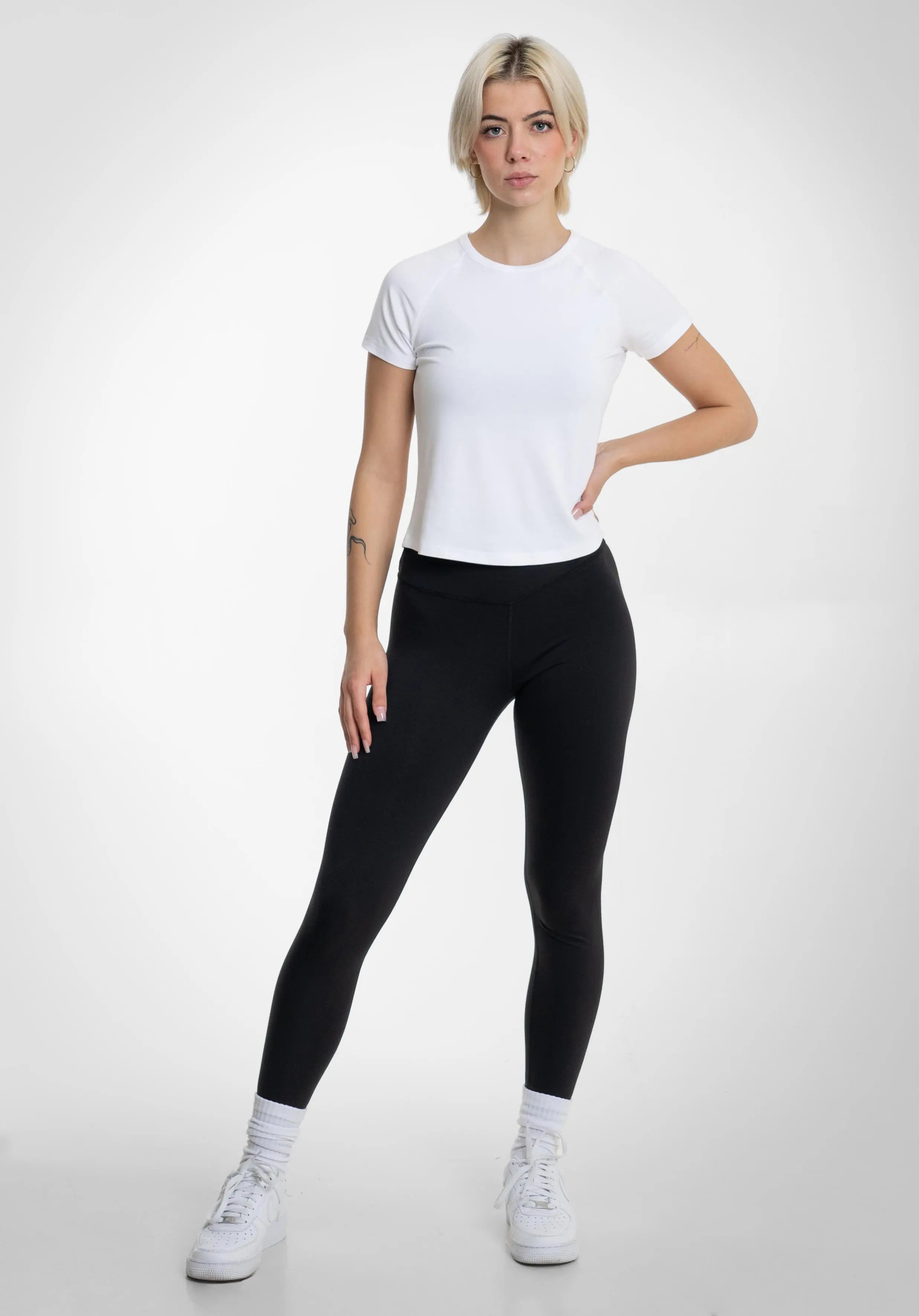 Women Basic T-Shirt - White straight-outta-cotton.com