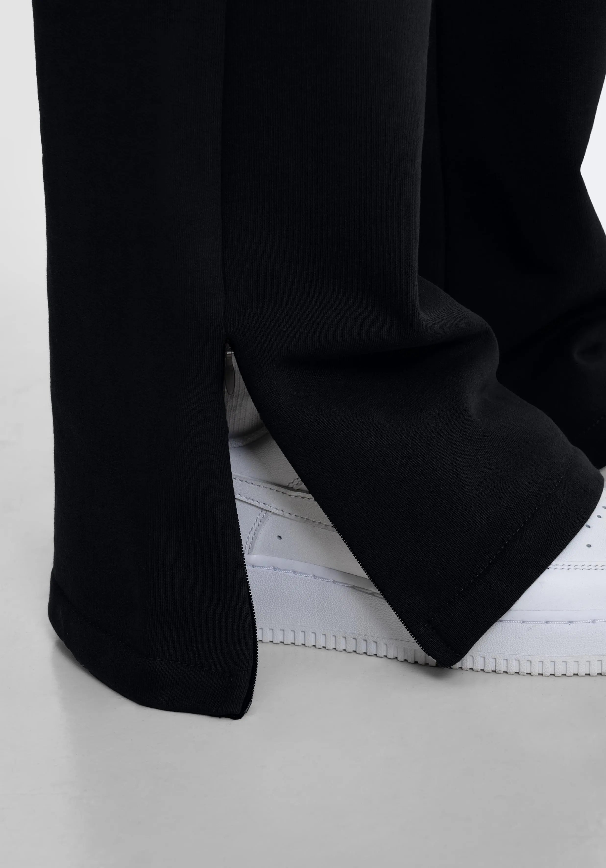 Women Straight Leg Jogger Black Straight Outta Cotton
