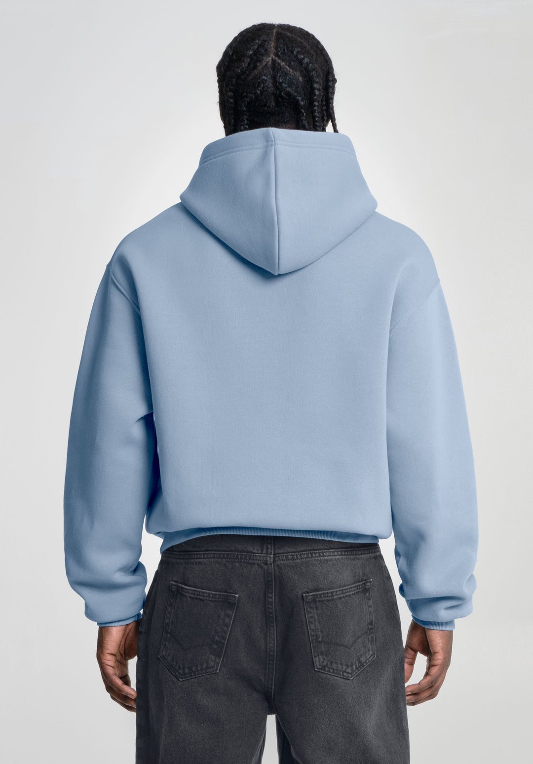 Light blue oversized sweatshirt sale