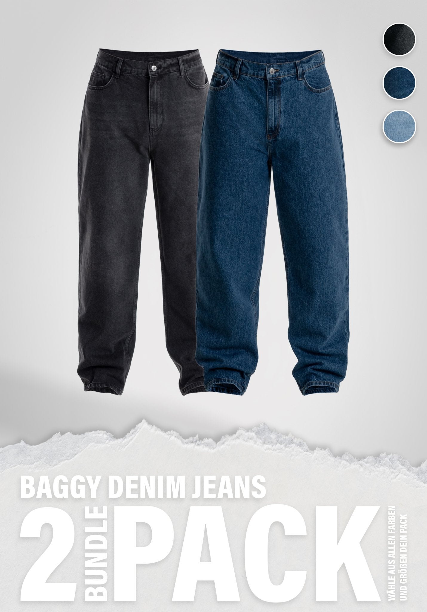 Baggy Denim Jeans Doublepack () – von Straight Outta Cotton