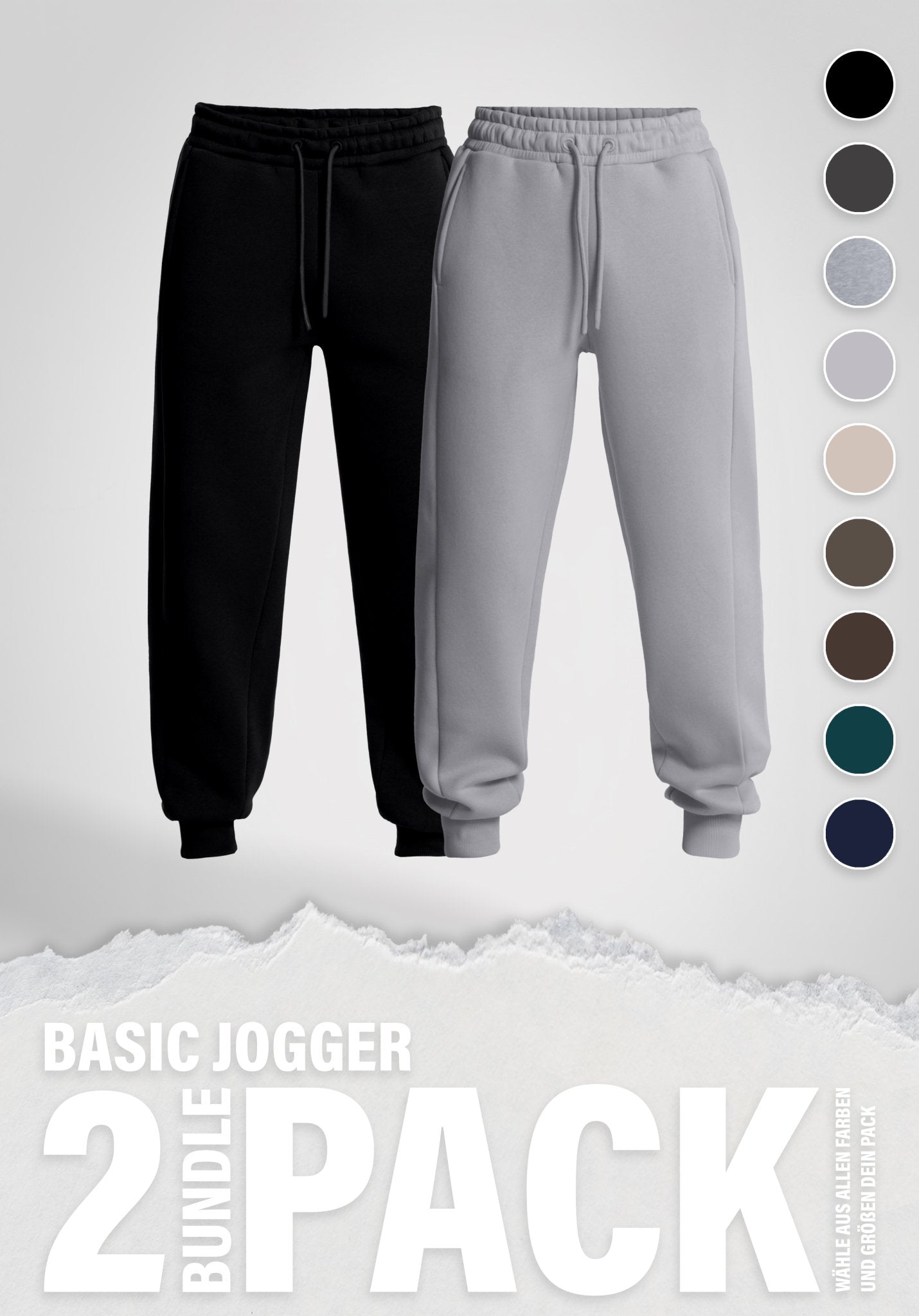 Basic Jogger Doublepack () – von Straight Outta Cotton