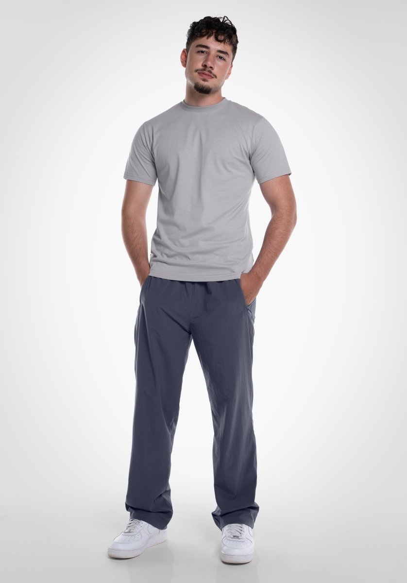 Basic Regular Fit Tee - Light Grey () – T-shirt's von Straight Outta Cotton