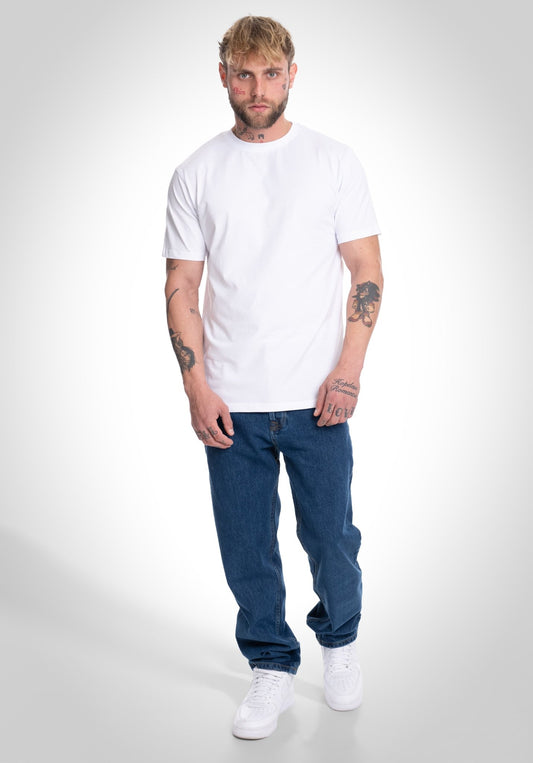 Basic Regular Fit Tee - White () – T-shirt's von Straight Outta Cotton