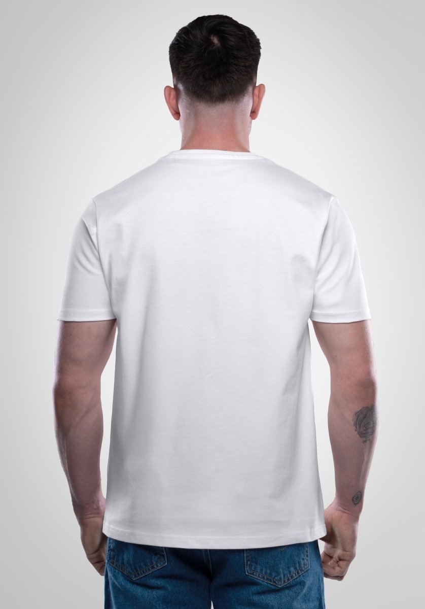 Basic Regular Fit Tee - White (Weiß) – T-shirt's von Straight Outta Cotton
