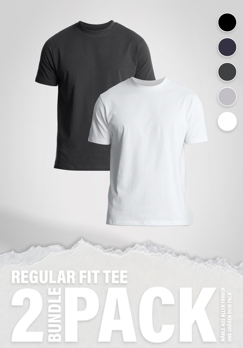 Basic Regular Tee Doublepack () – Custom Bundle von Straight Outta Cotton