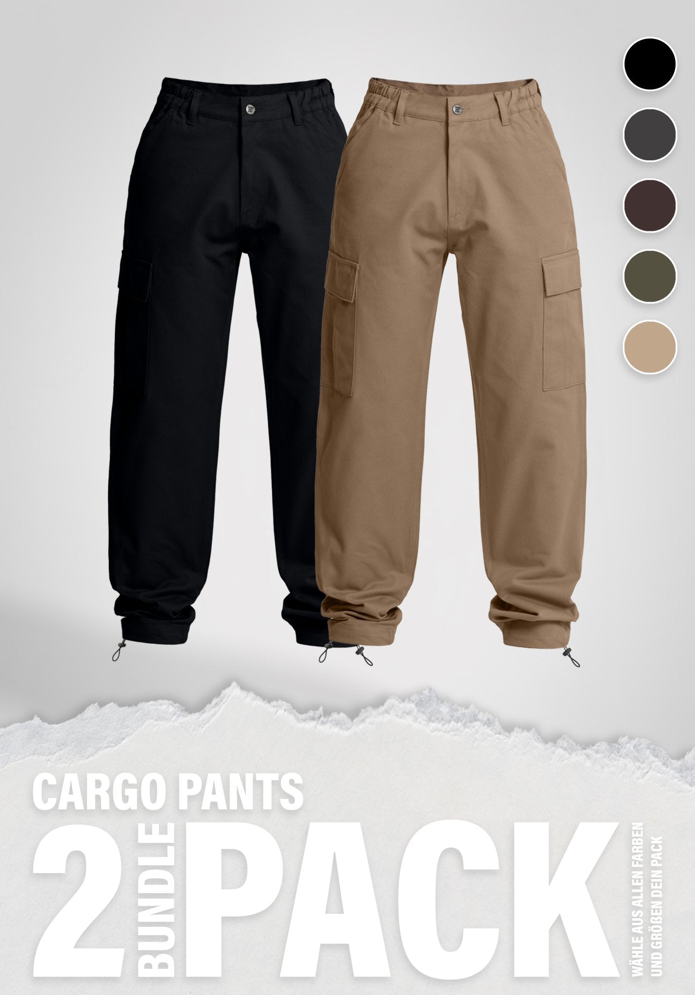 Cargo Pants Doublepack () – von Straight Outta Cotton