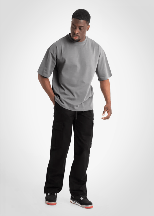 Cargo Pants Straight Leg - Black () – Cargo Pants von Straight Outta Cotton