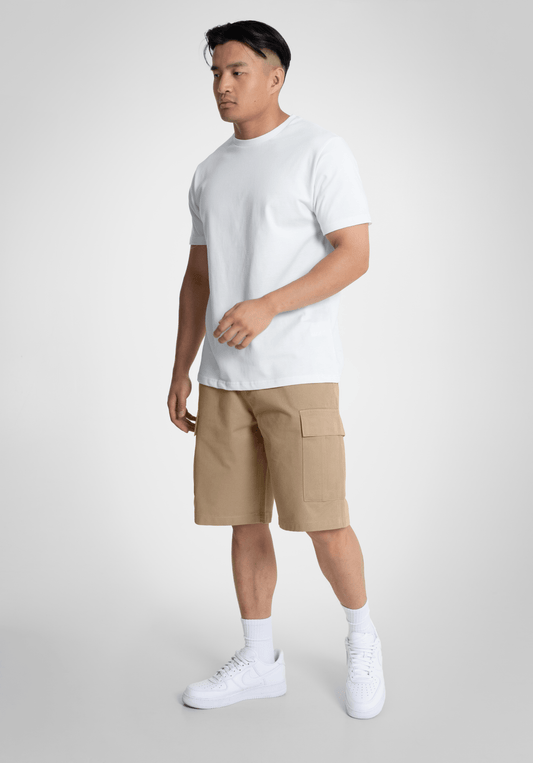 Cargo Shorts - Beige () – Cargo Shorts von Straight Outta Cotton