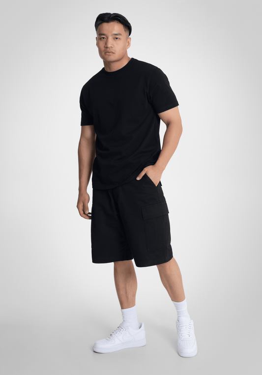 Cargo Shorts - Black () – Cargo Shorts von Straight Outta Cotton