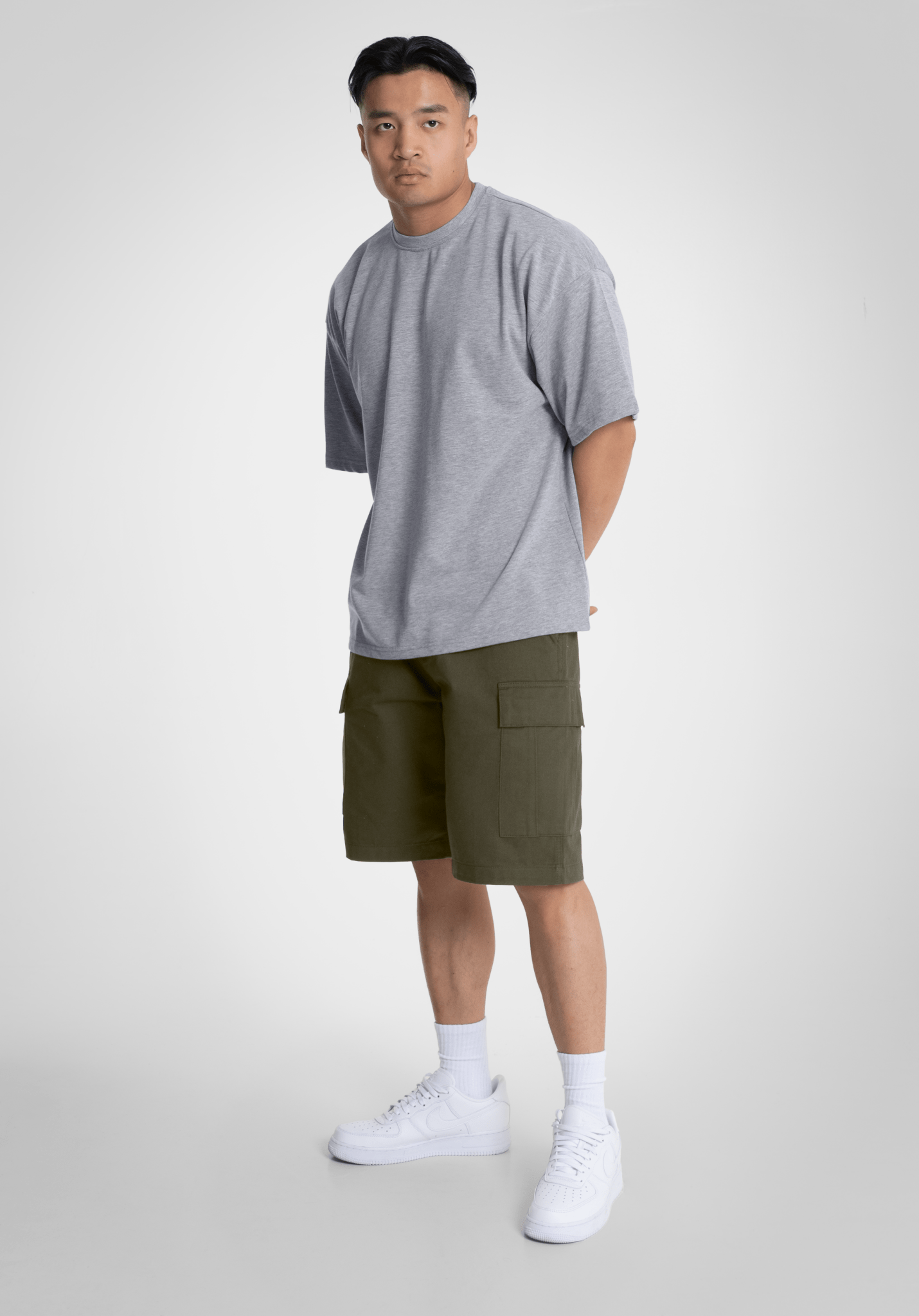 Cargo Shorts - Khaki () – Cargo Shorts von Straight Outta Cotton