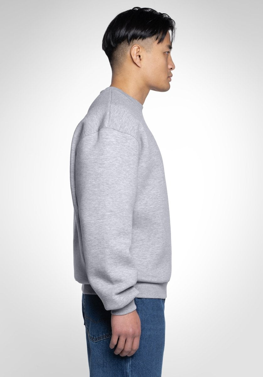 Classic Boxy Sweater - Grey Melange (Gris) – Sweater de Straight Outta Cotton