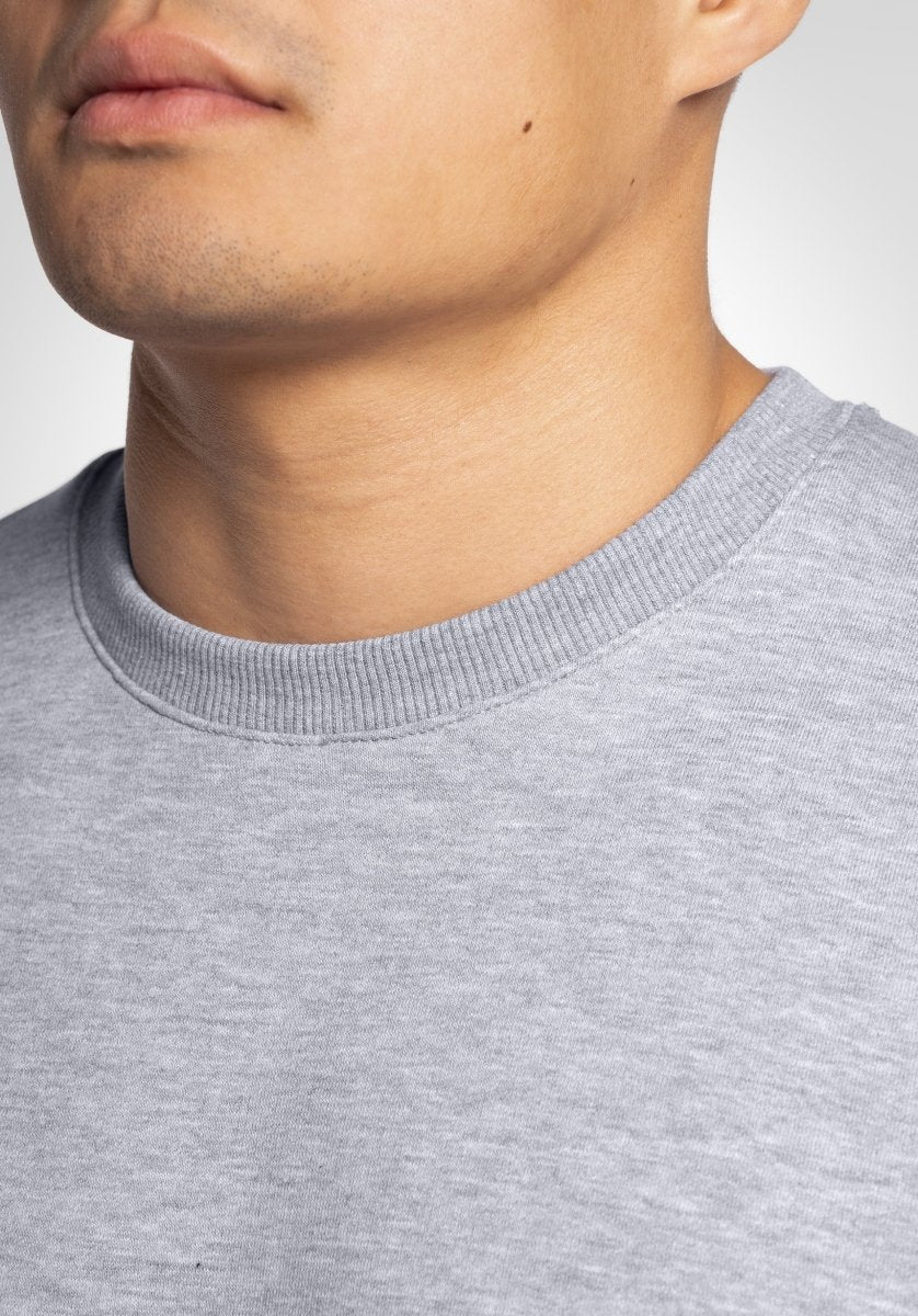 Classic Boxy Sweater - Grey Melange (Gris) – Sweater de Straight Outta Cotton