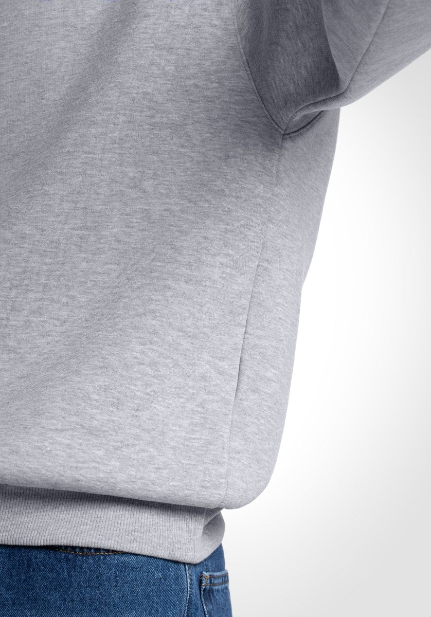 Classic Boxy Sweater - Grey Melange (Gris) – Sweater de Straight Outta Cotton