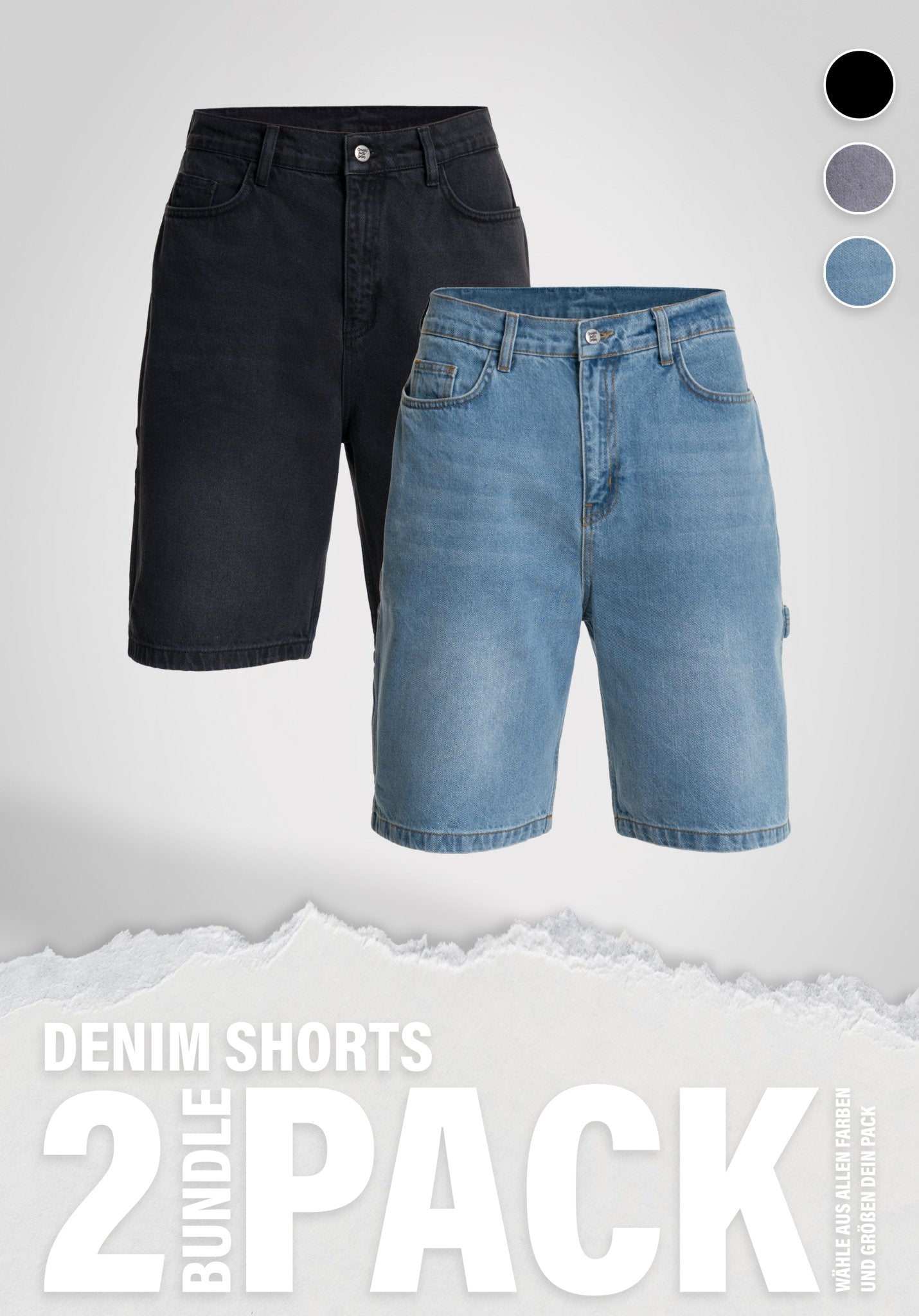 Denim Shorts - Doublepack () – von Straight Outta Cotton