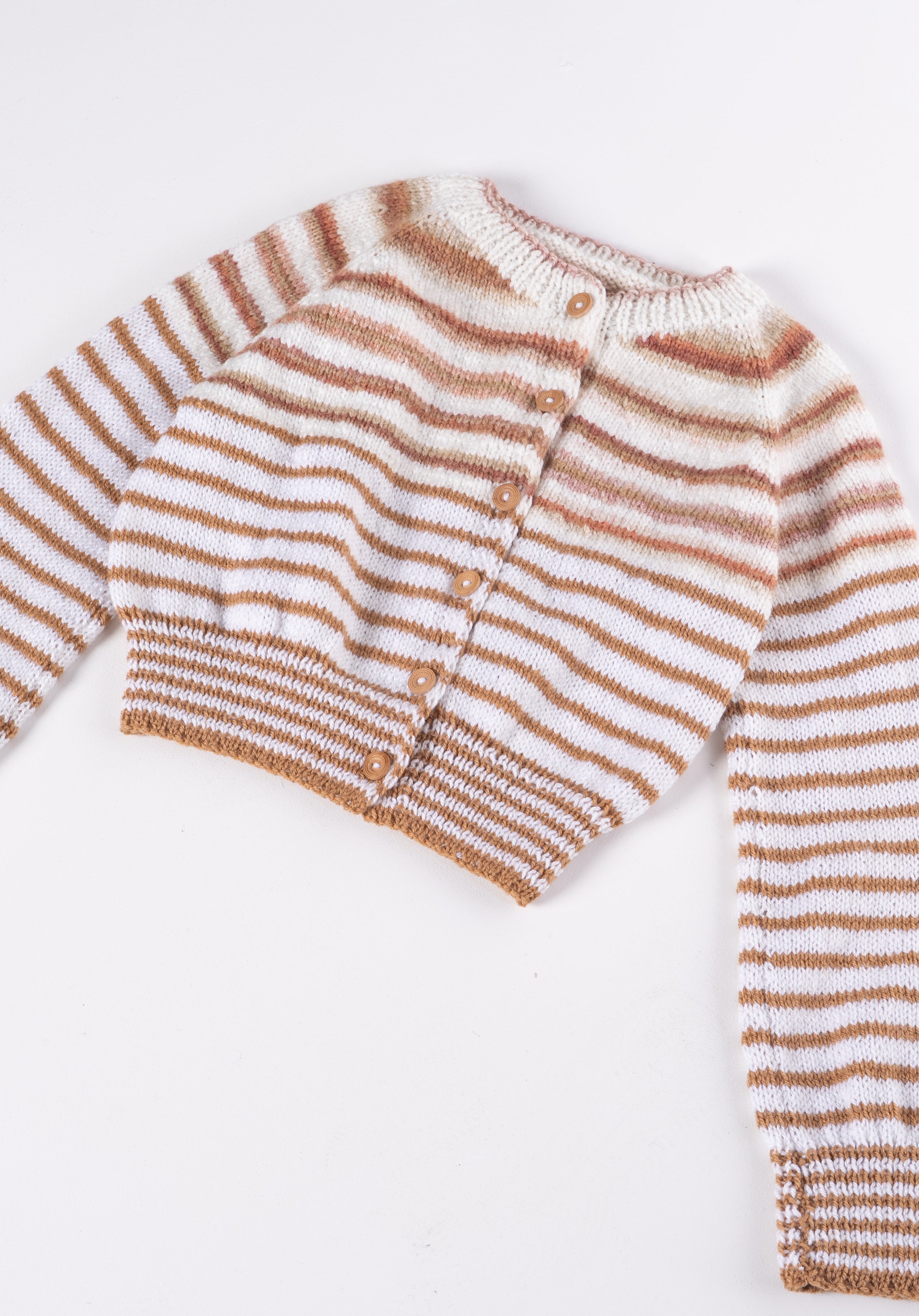 Handcrafted Knit Jacket - Striped