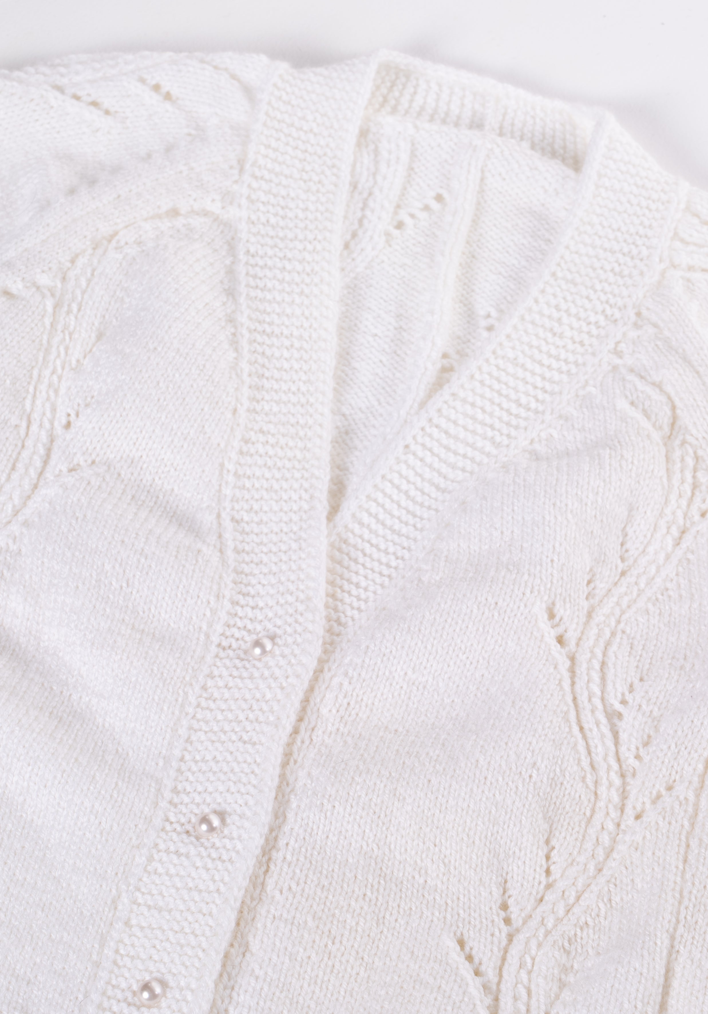Handcrafted Knit Jacket - White