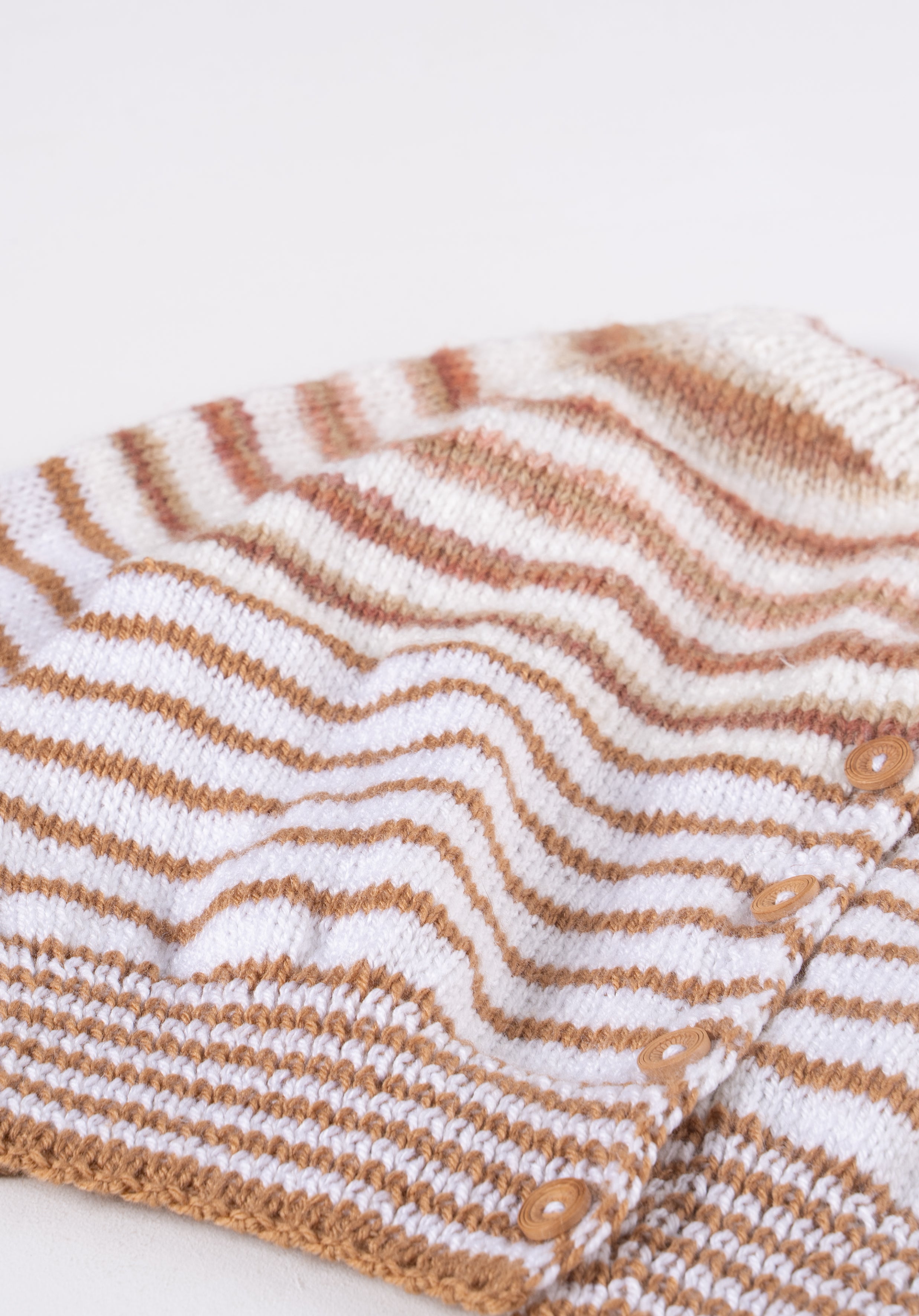 Handcrafted Knit Jacket - Striped
