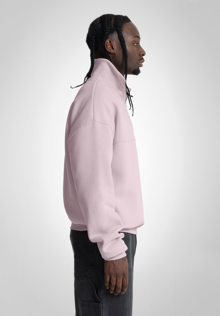 Half Zip - Pink Puff (Pink Puff) – Hoodies von Straight Outta Cotton