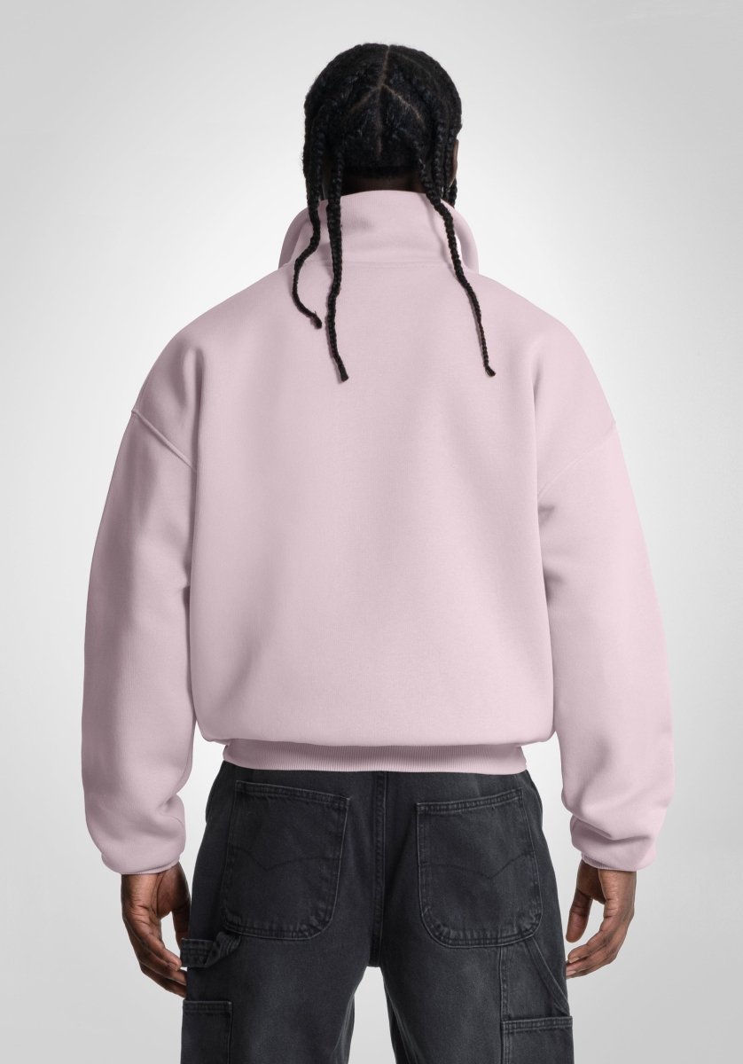 Half Zip - Pink Puff (Pink Puff) – Hoodies von Straight Outta Cotton