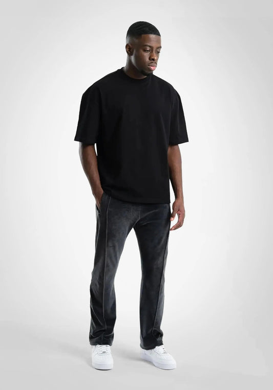 Heavy Oversize Tee - Black (Schwarz) – T-shirt's von Straight Outta Cotton