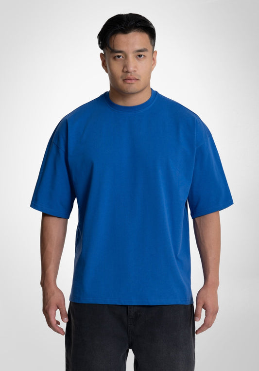 Heavy Oversize Tee - East Blue (Blau) – T-shirt's von Straight Outta Cotton