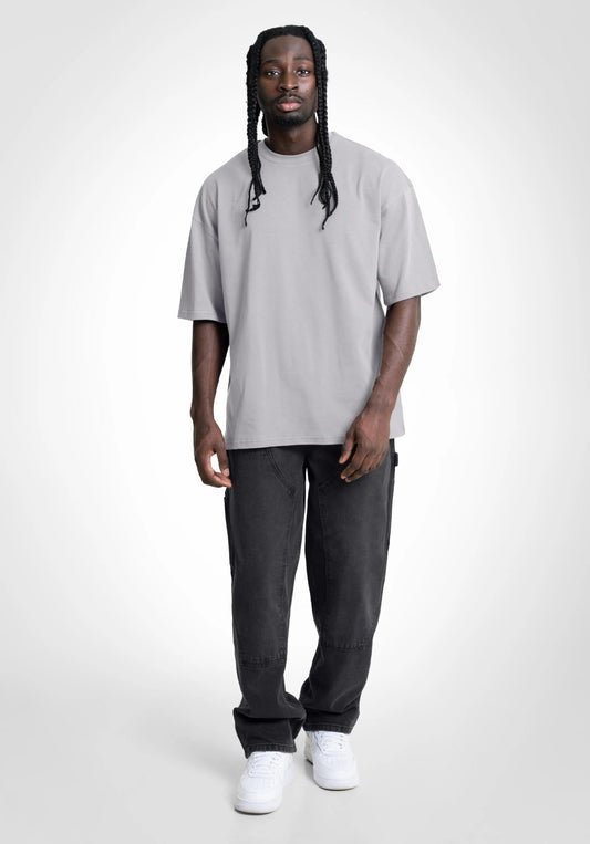 Heavy Oversize Tee - Light Grey () – T-shirt's von Straight Outta Cotton