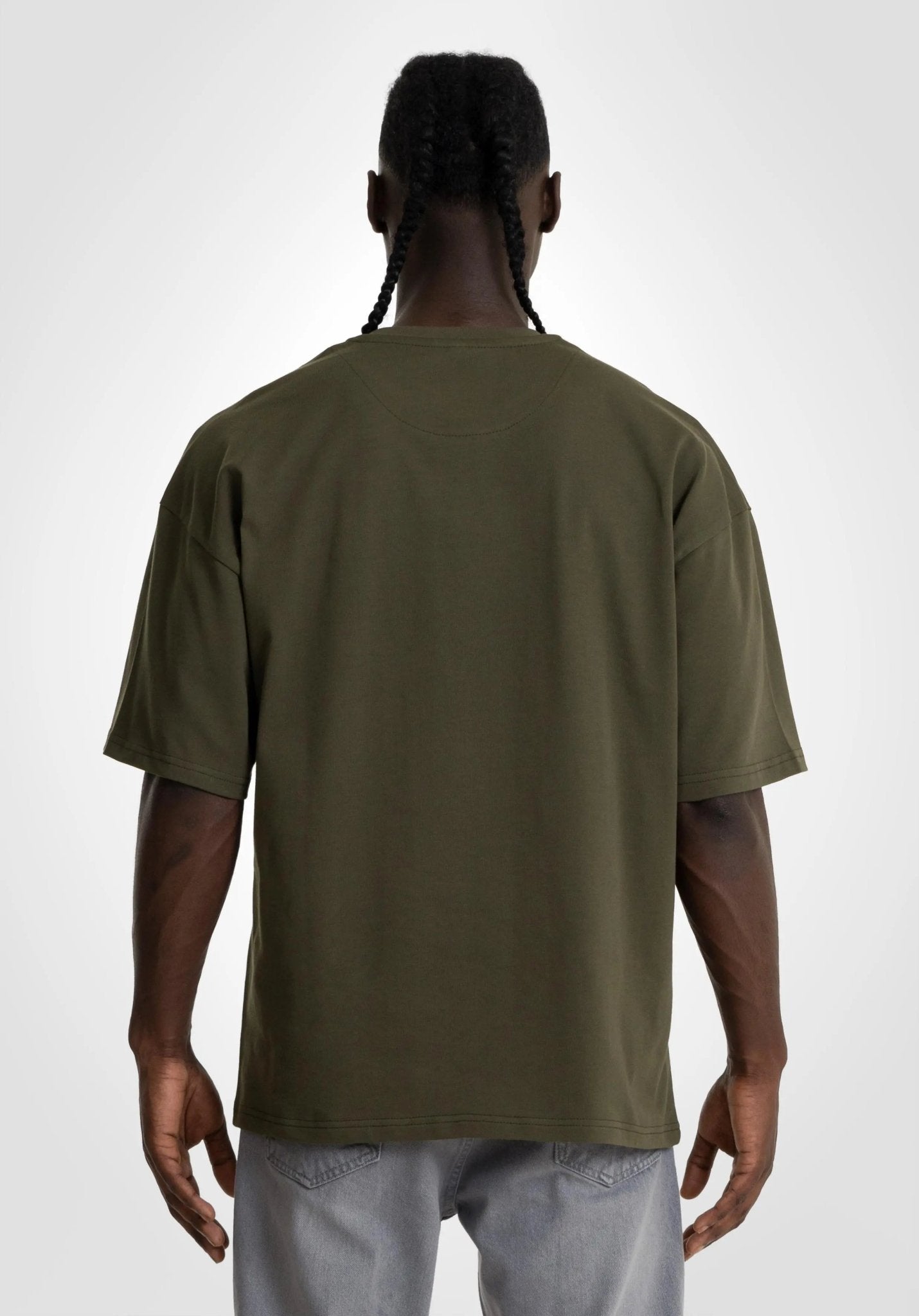 Heavy Oversize Tee - Olive (Olive) – T-shirt's von Straight Outta Cotton