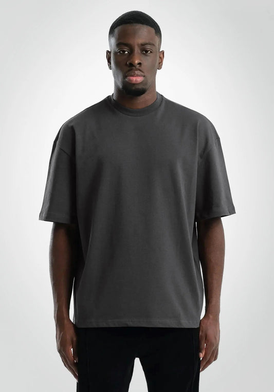 Heavy Oversize Tee - Slate Grey (Grau) – T-shirt's von Straight Outta Cotton
