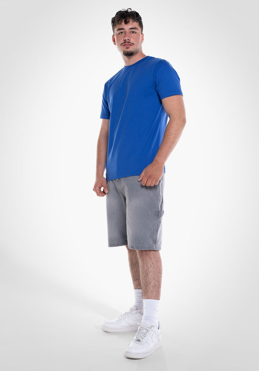 Heavy Regular Fit Tee - East Blue (Blau) – von Straight Outta Cotton