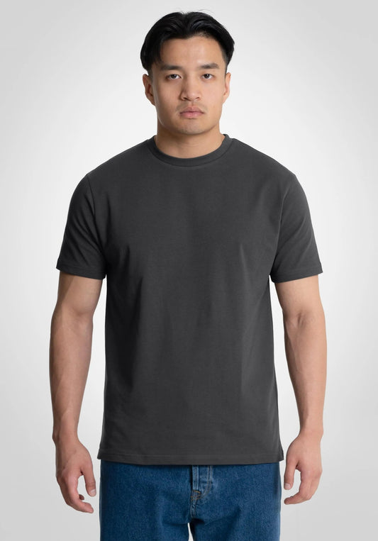 Heavy Regular Fit Tee - Slate Grey () – von Straight Outta Cotton