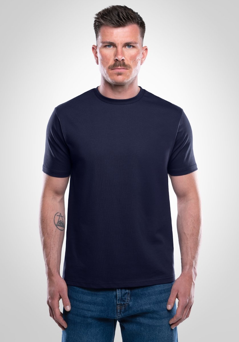 Heavy Regular Fit Tee - Slate Navy (Marineblau) – von Straight Outta Cotton