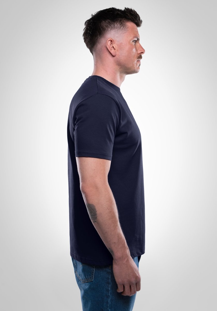 Heavy Regular Fit Tee - Slate Navy (Marineblau) – von Straight Outta Cotton