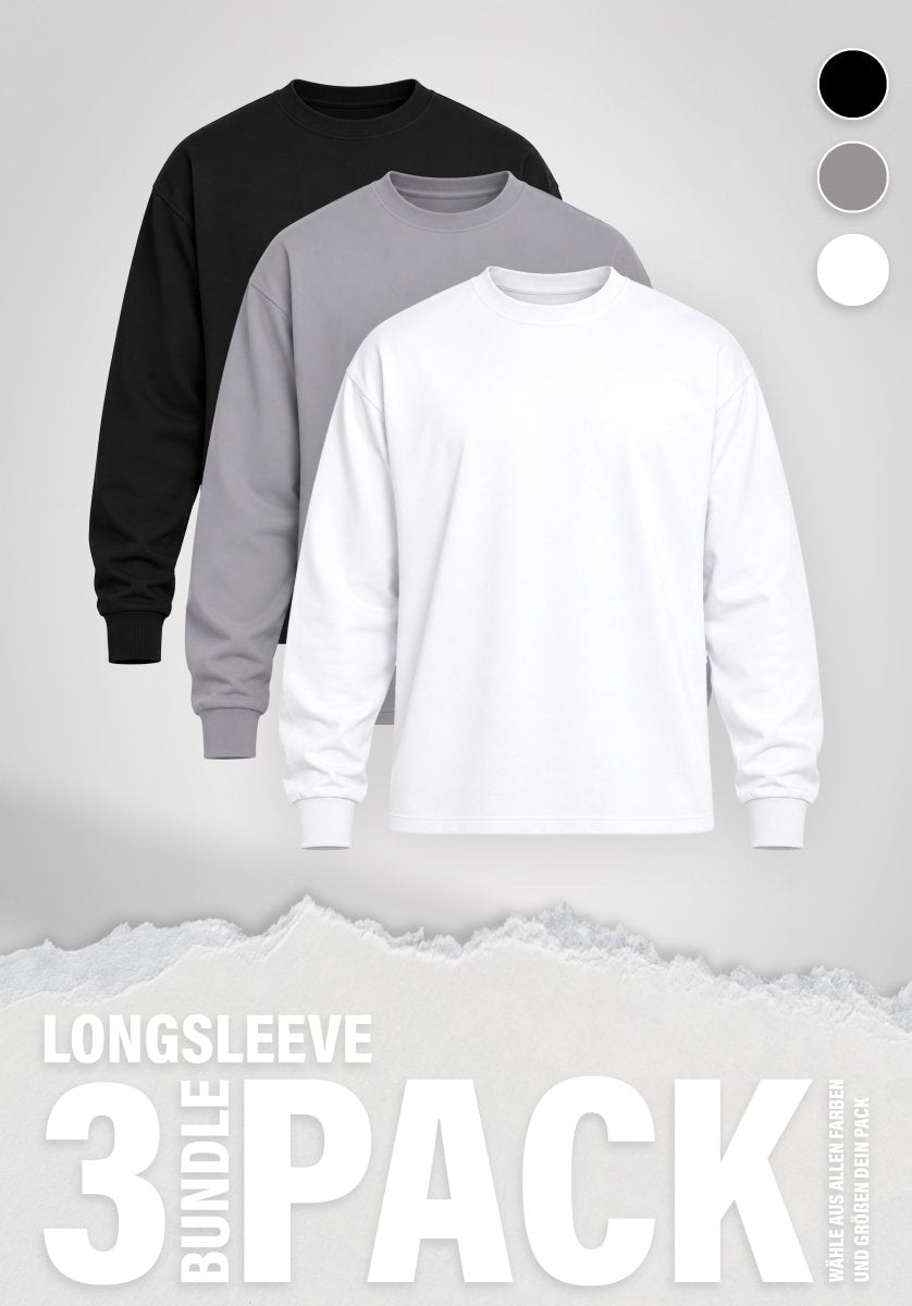 Longsleeve 3er Pack : 3 longsleeves dans un pack de Straight Outta Cotton