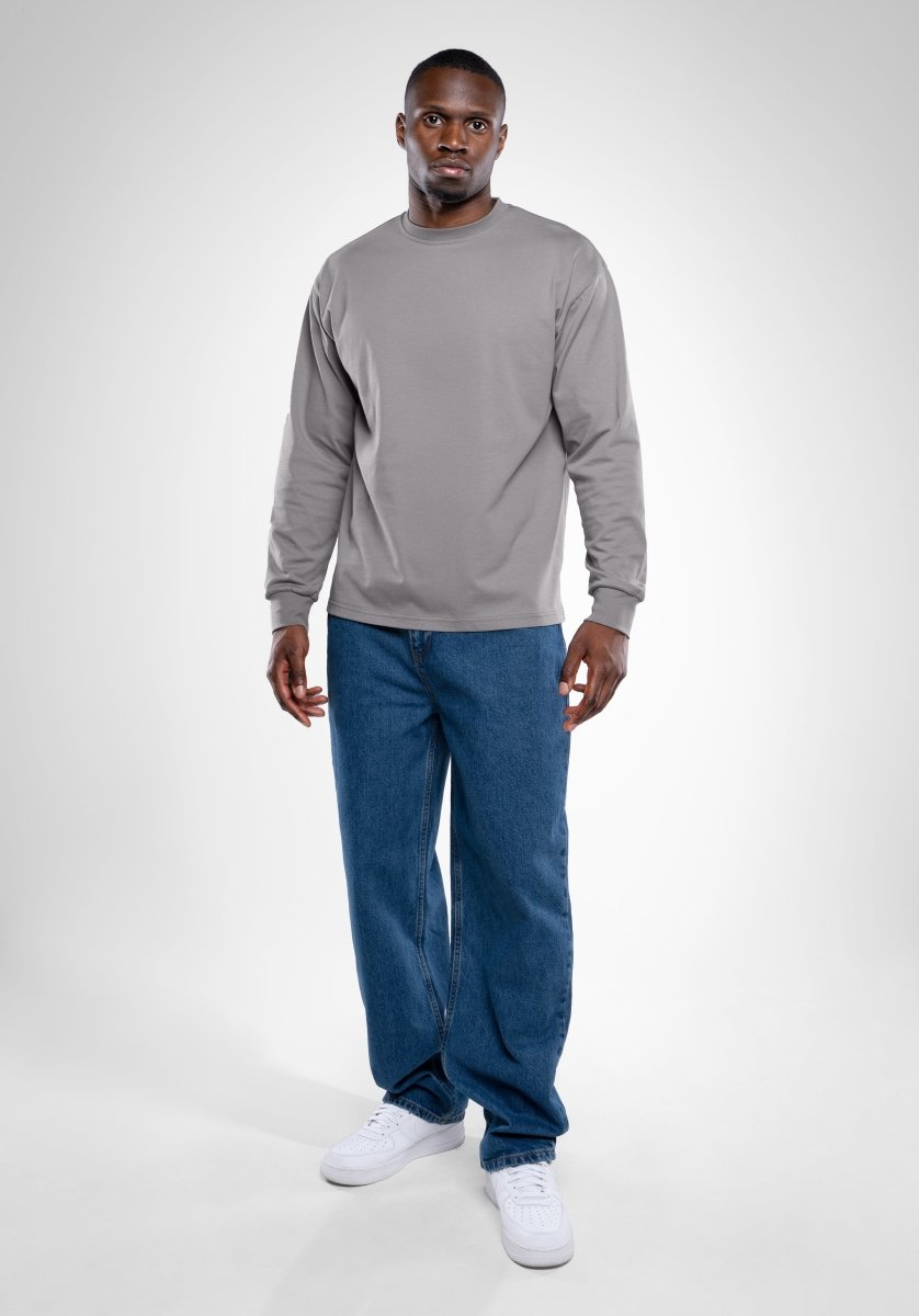 Longsleeve - Cool Grey () – Longsleeve von Straight Outta Cotton