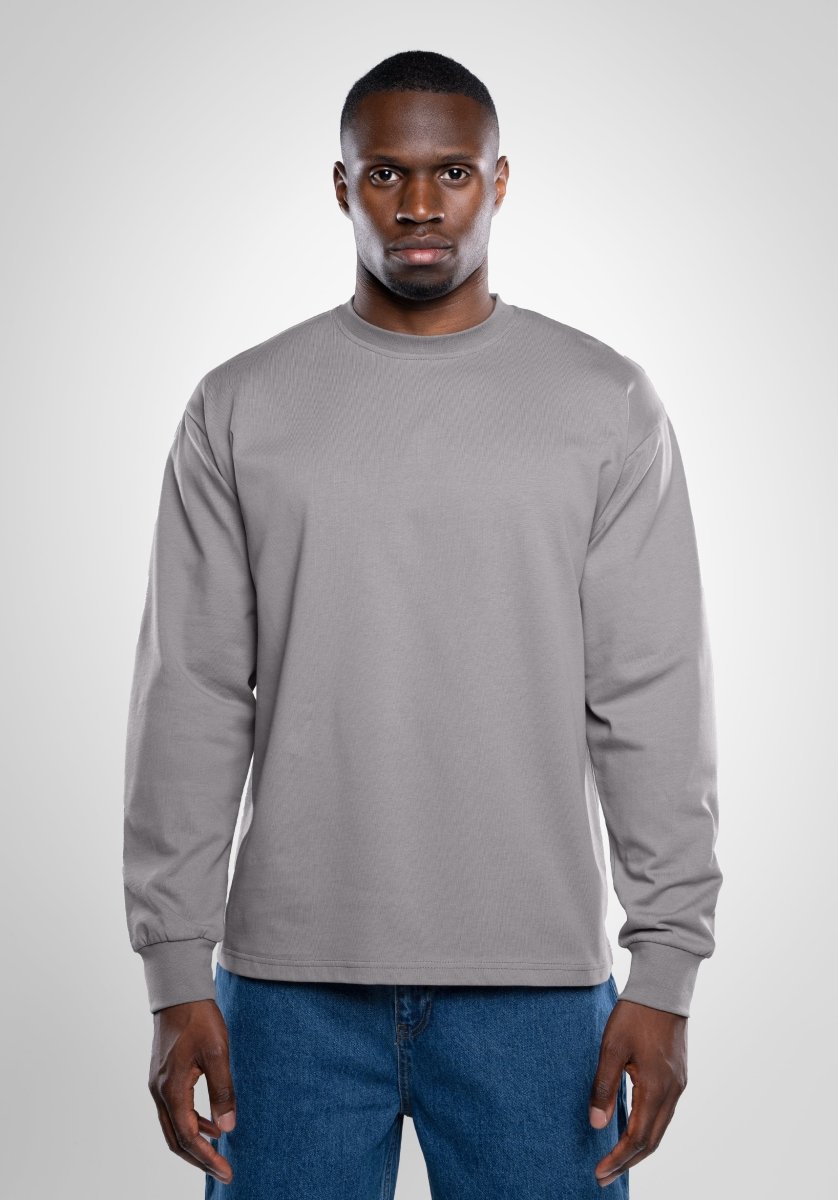 Longsleeve - Cool Grey () – Longsleeve von Straight Outta Cotton