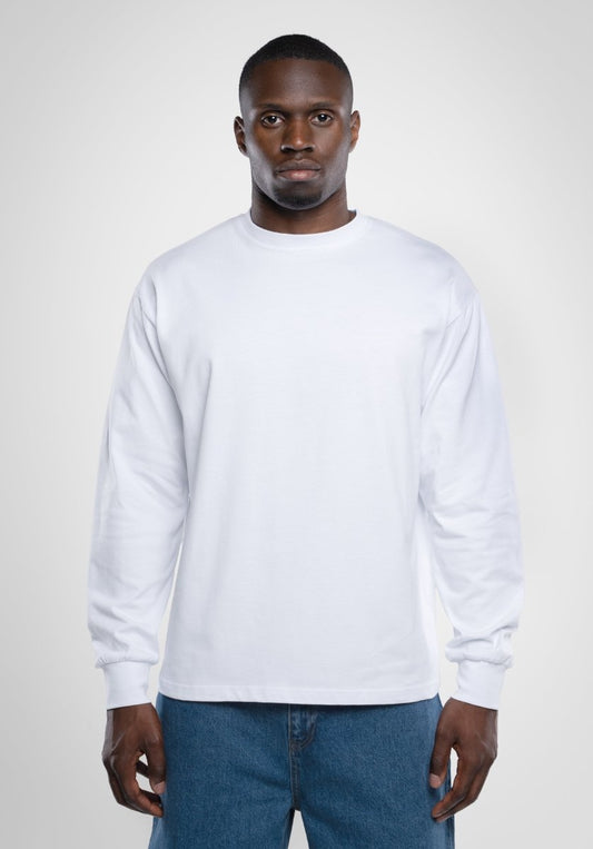 Longsleeve - White () – Longsleeve von Straight Outta Cotton