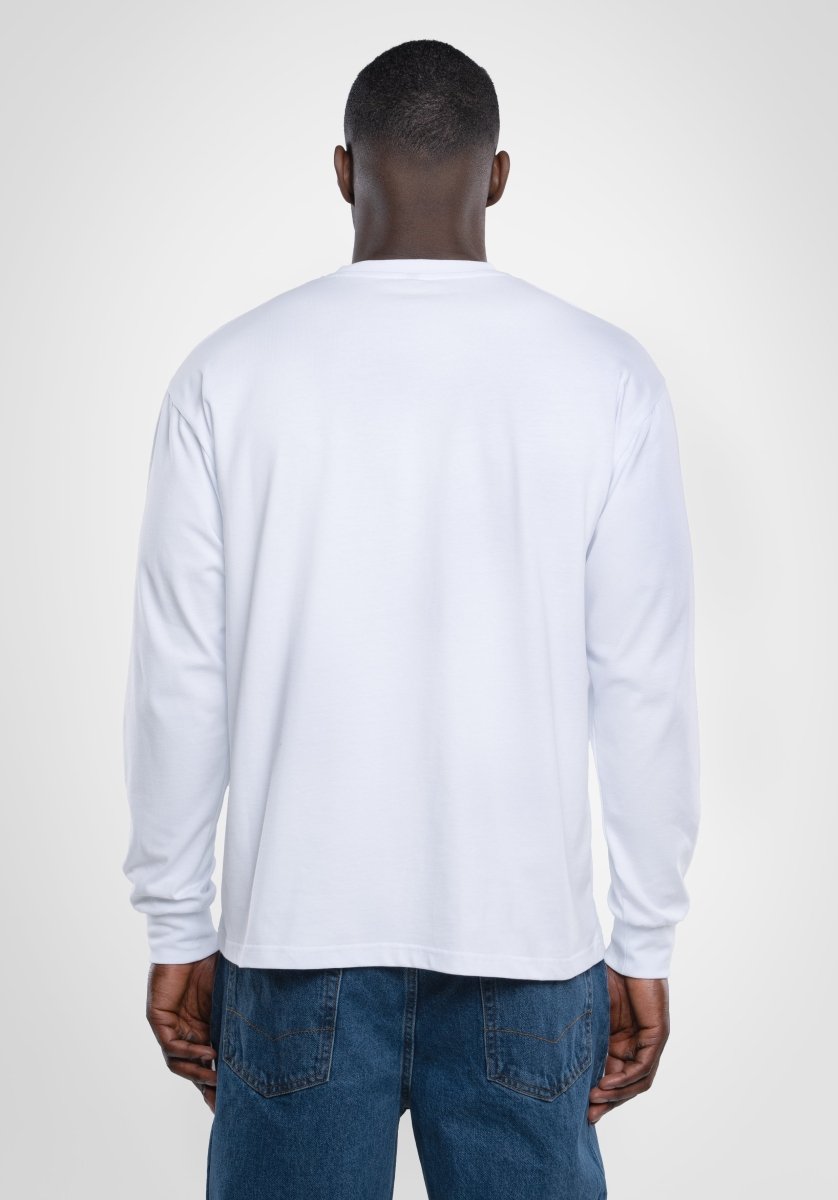 Longsleeve - White () – Longsleeve von Straight Outta Cotton
