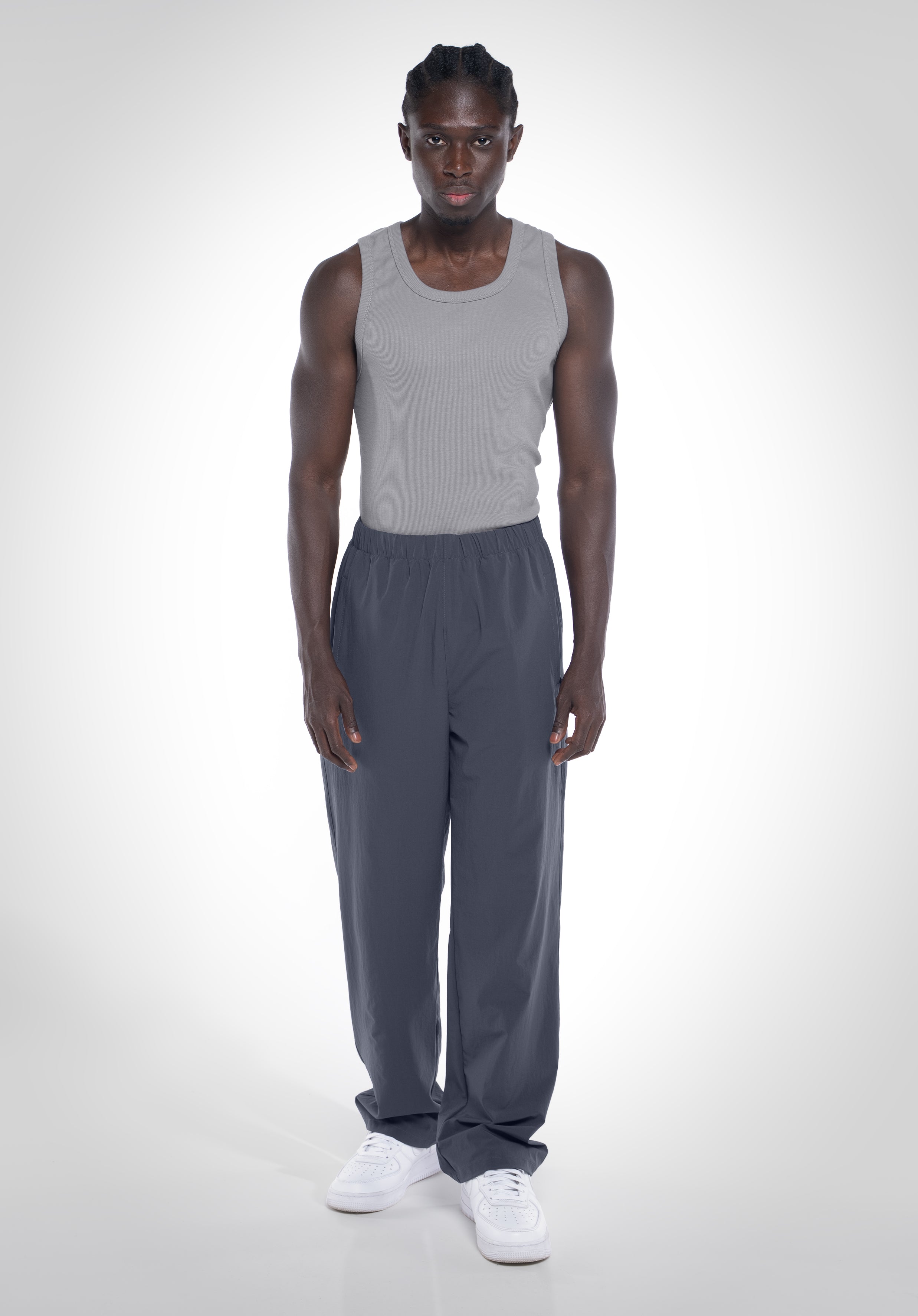 Nylon Pants - Steel Grey