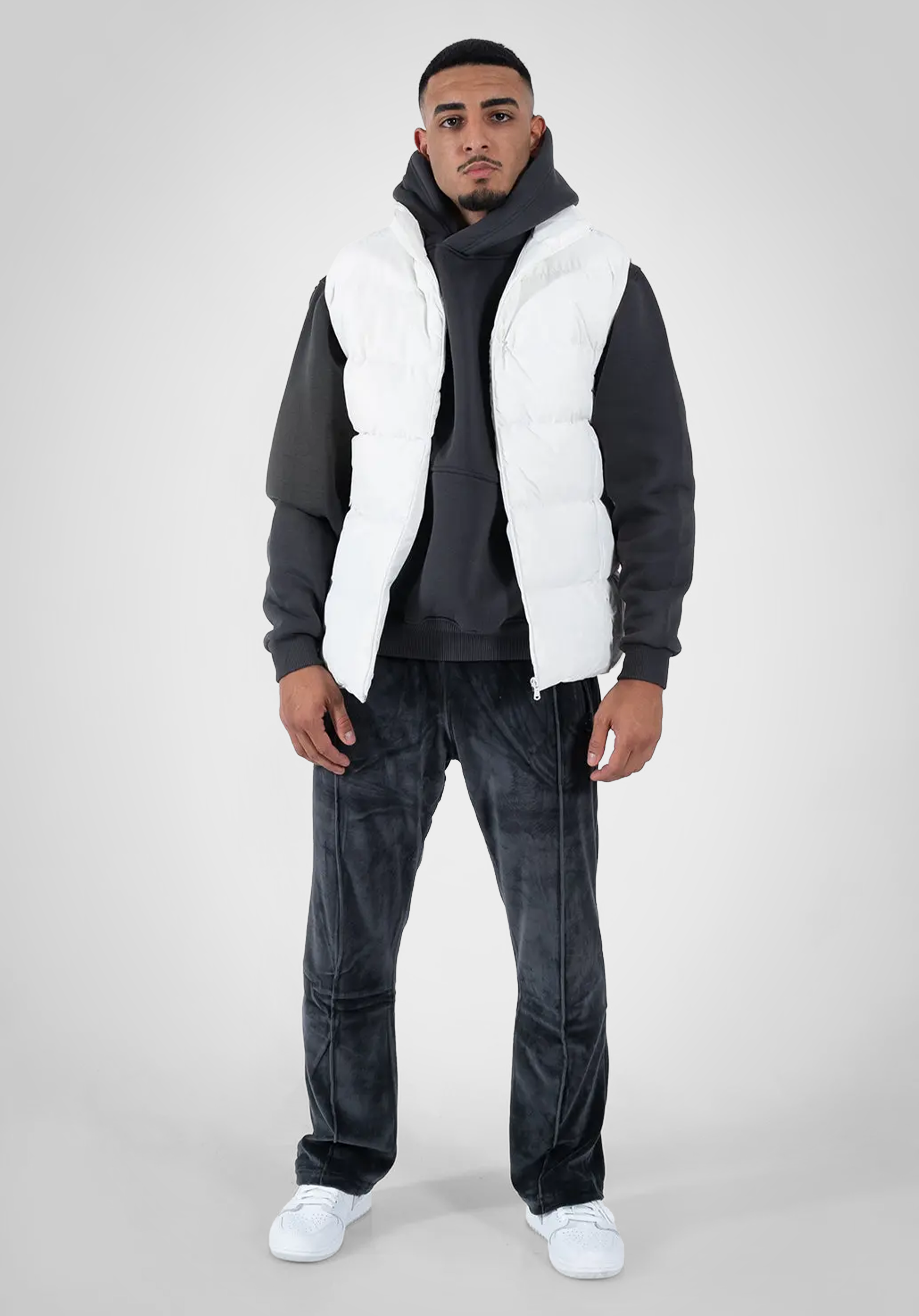 Basic Puff Vest - White