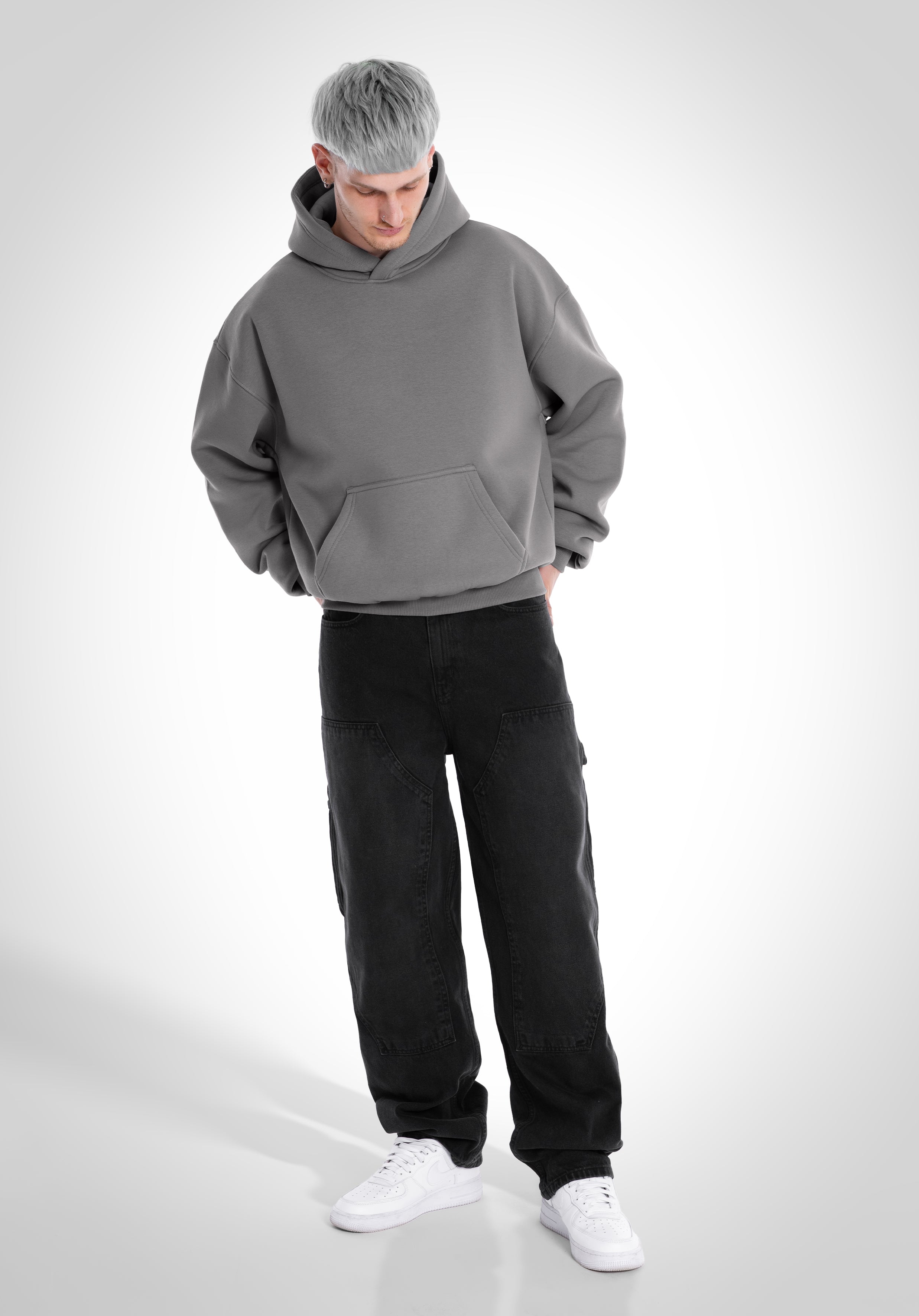 Oversize Hoodie - Cool Grey