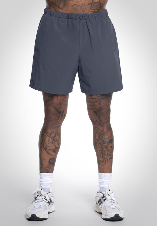 Nylon Shorts - Steel Grey (Grau) – Shorts von Straight Outta Cotton
