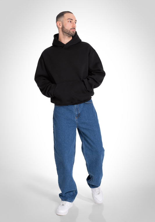 Oversize Hoodie - Black () – Hoodies von Straight Outta Cotton