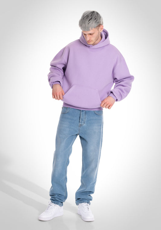 Oversize Hoodie - Flieder () – Hoodies von Straight Outta Cotton