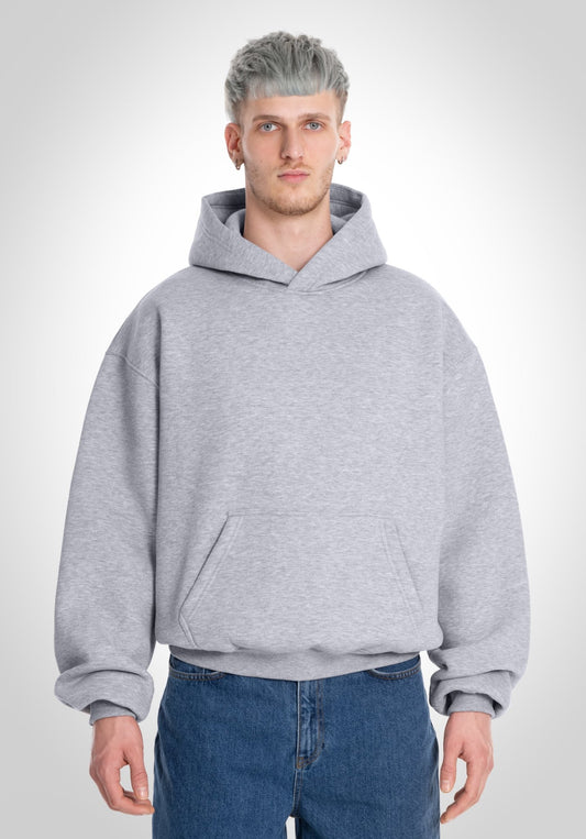 Oversize Hoodie - Melange Grey () – Hoodies von Straight Outta Cotton