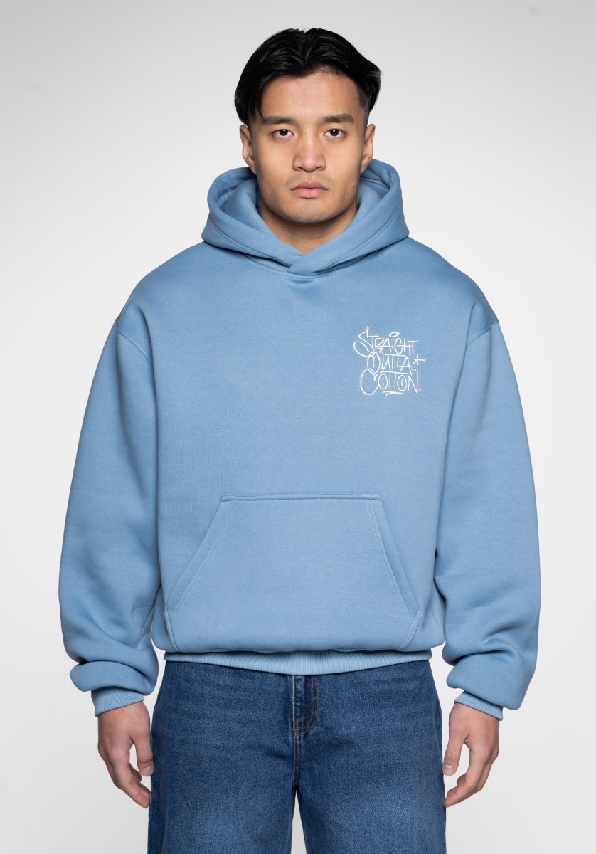 Oversize Hoodie Store Edition - Blue (Blau) – Hoodies von Straight Outta Cotton