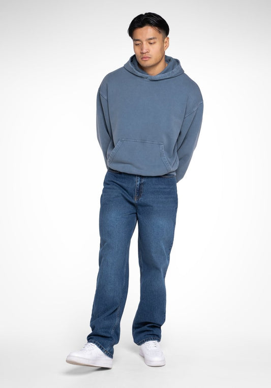 Oversize Hoodie Vintage Washed - Blue (Bleu) – Hoodies de Straight Outta Cotton