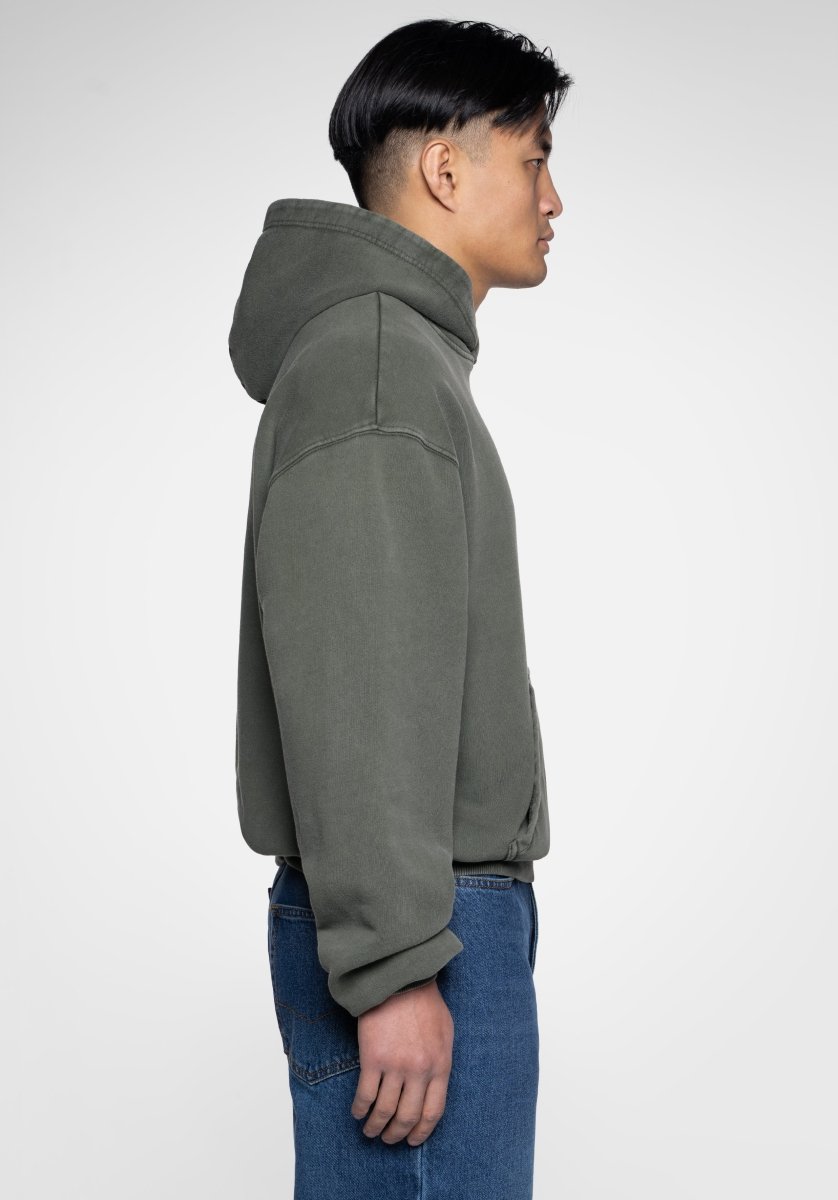 Oversize Hoodie Vintage Washed - Olive (Olive) – Hoodies von Straight Outta Cotton